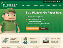 Tablet Screenshot of pioneerrecordsmanagement.com